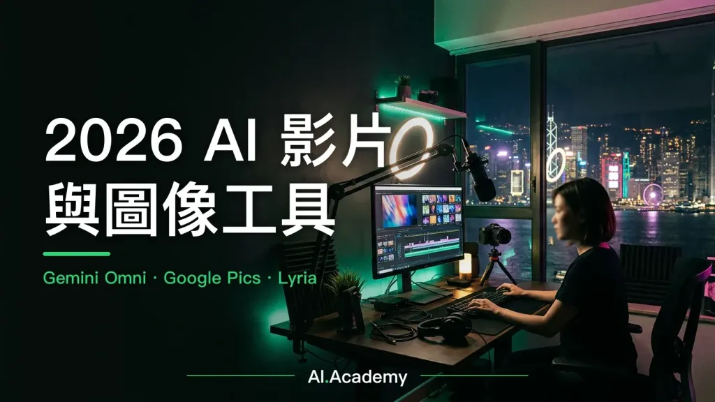 2026 AI 影片與圖像工具：Gemini Omni、Google Pics、Lyria｜工具介紹｜AI Academy HK 線上學習