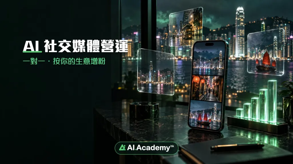 AI 社交媒體營運一對一課程封面